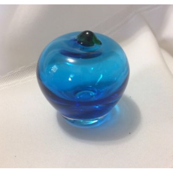 vintage Other - Beautiful Rainbow Hand Blown Glass Apple